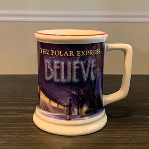 Vintage Ceramic Warner Bros 3D The Polar Express Believe Large Mug 480ml